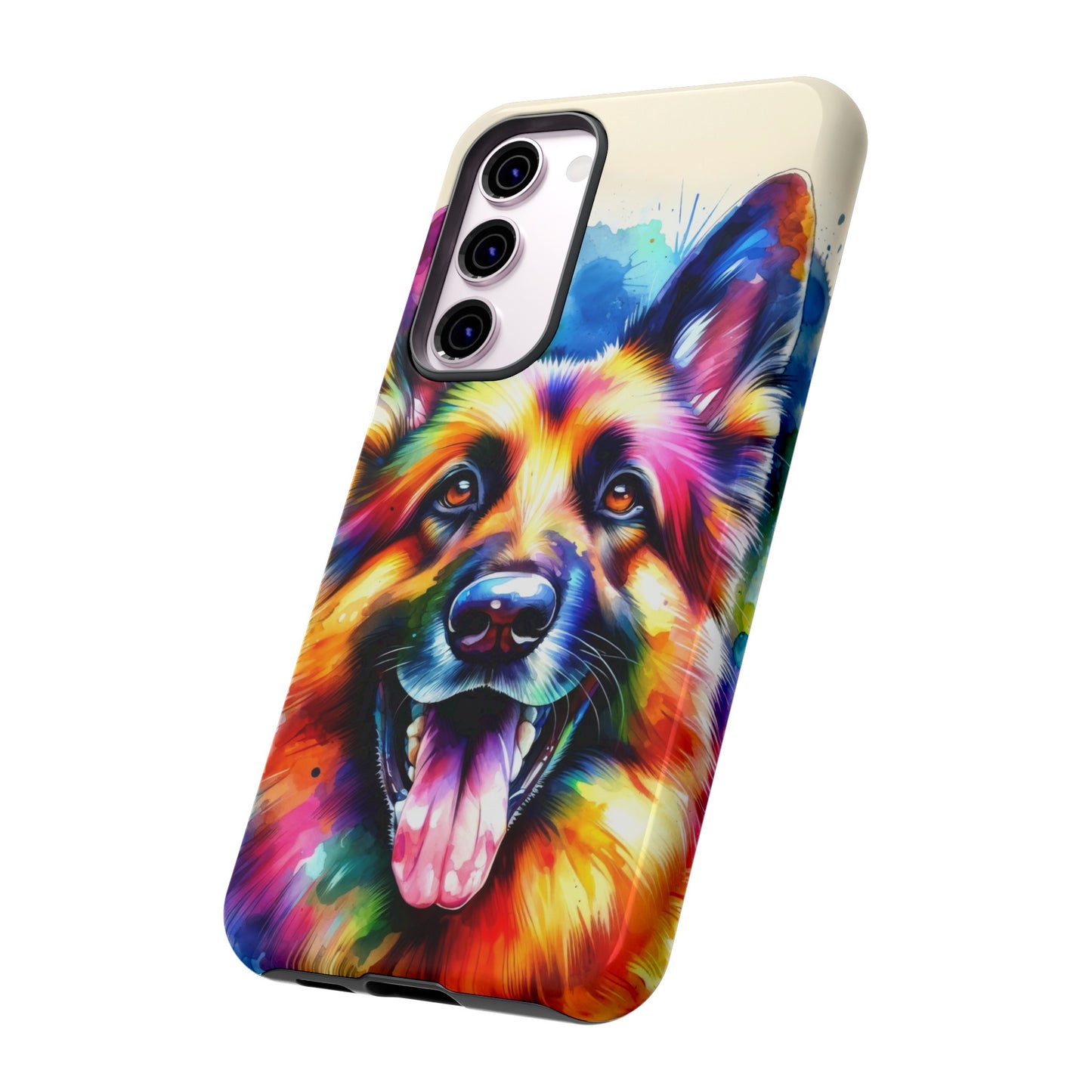 German Shepherd in Watercolor Tough Phone Case