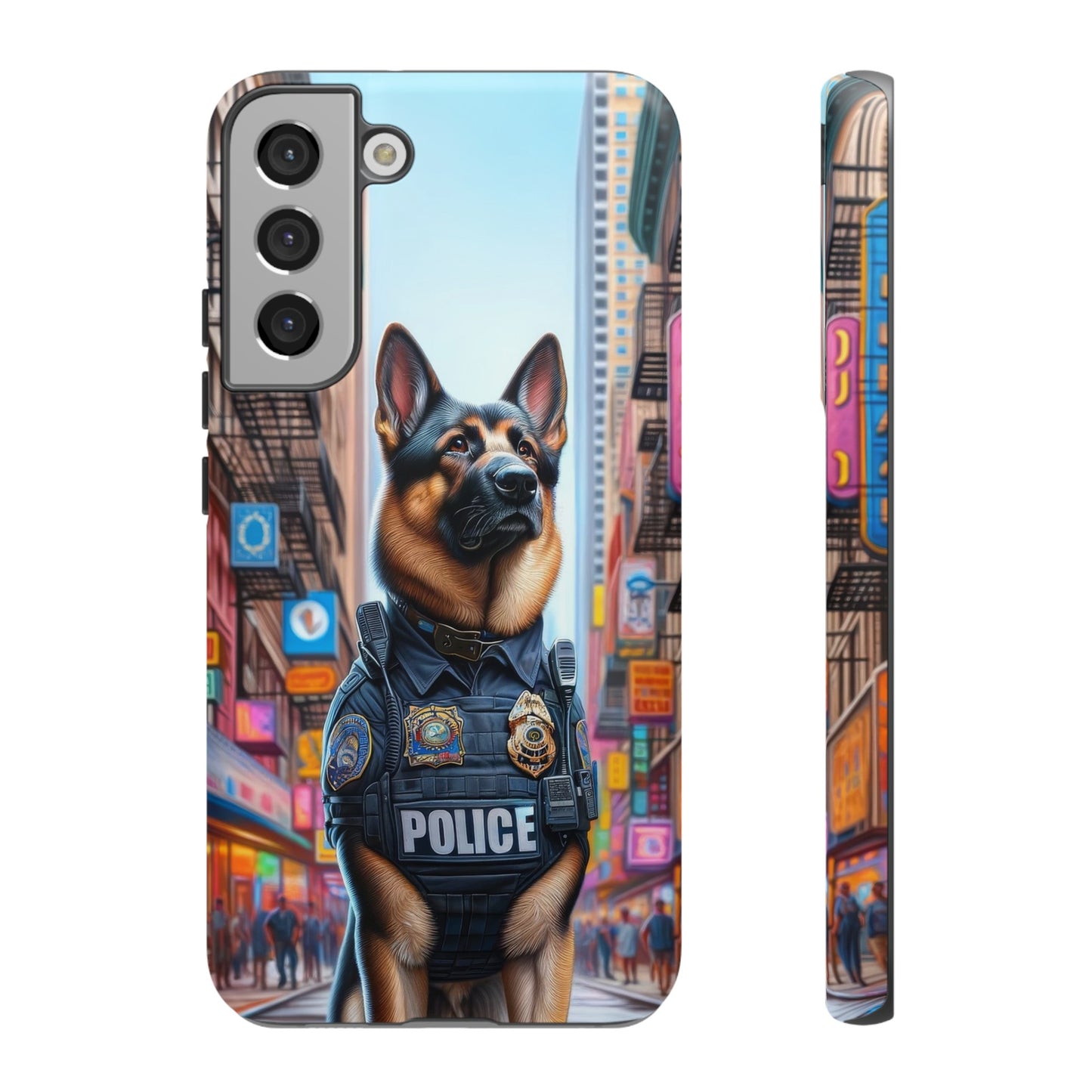 German Shepherd Police Officer Phone Case