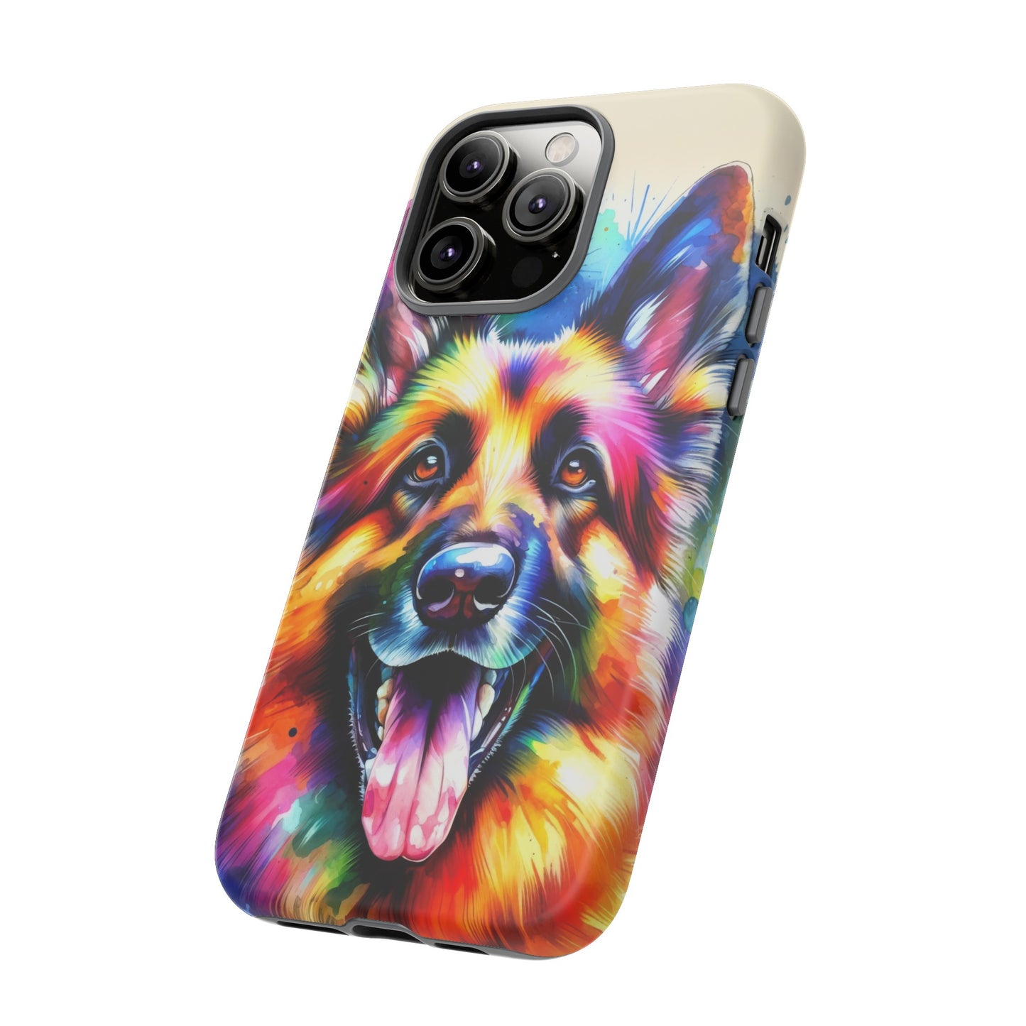 German Shepherd in Watercolor Tough Phone Case