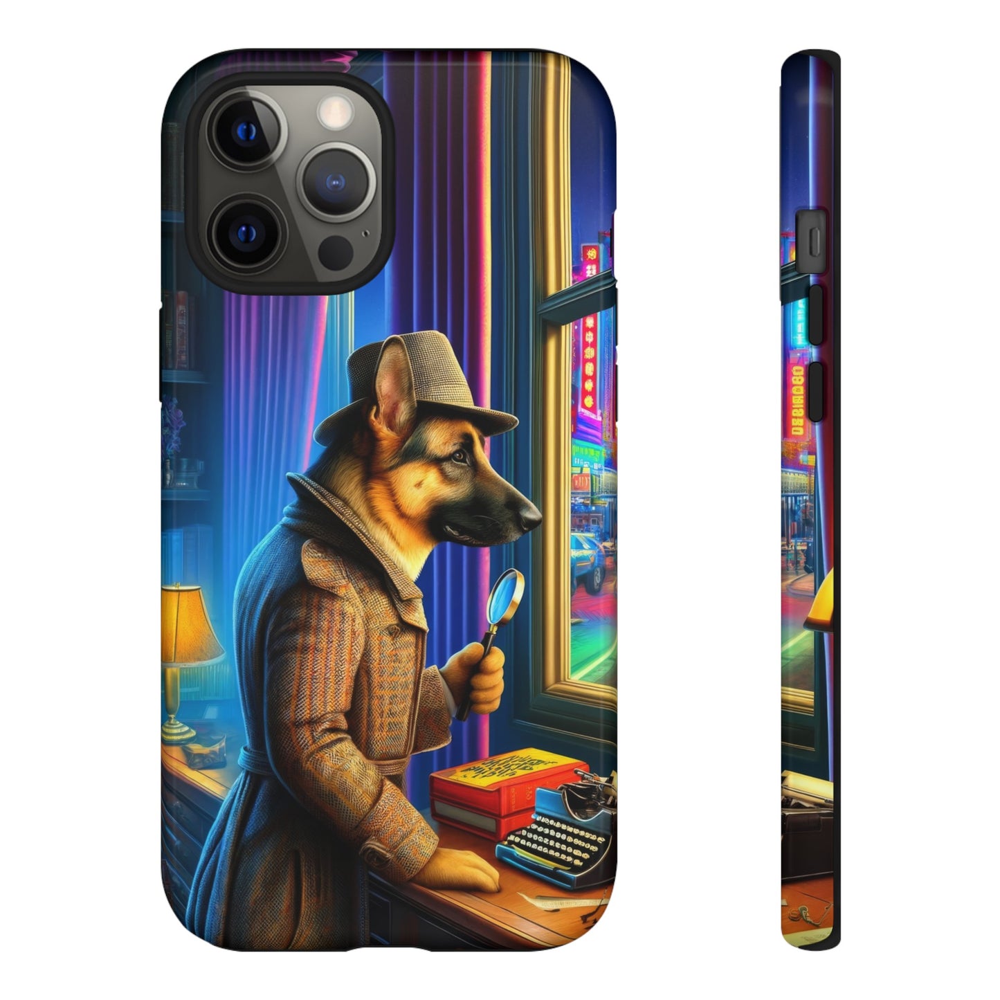 German Shepherd Detective Phone Case