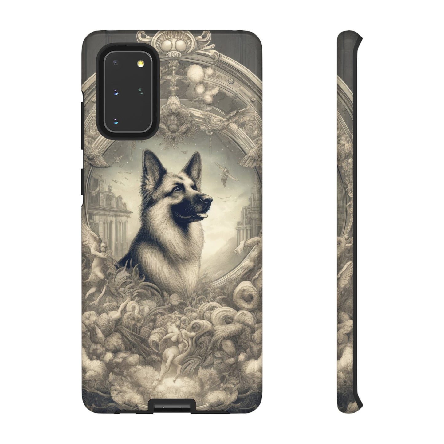 Dreamy fantasy and rococo German Shepherd Phone Case