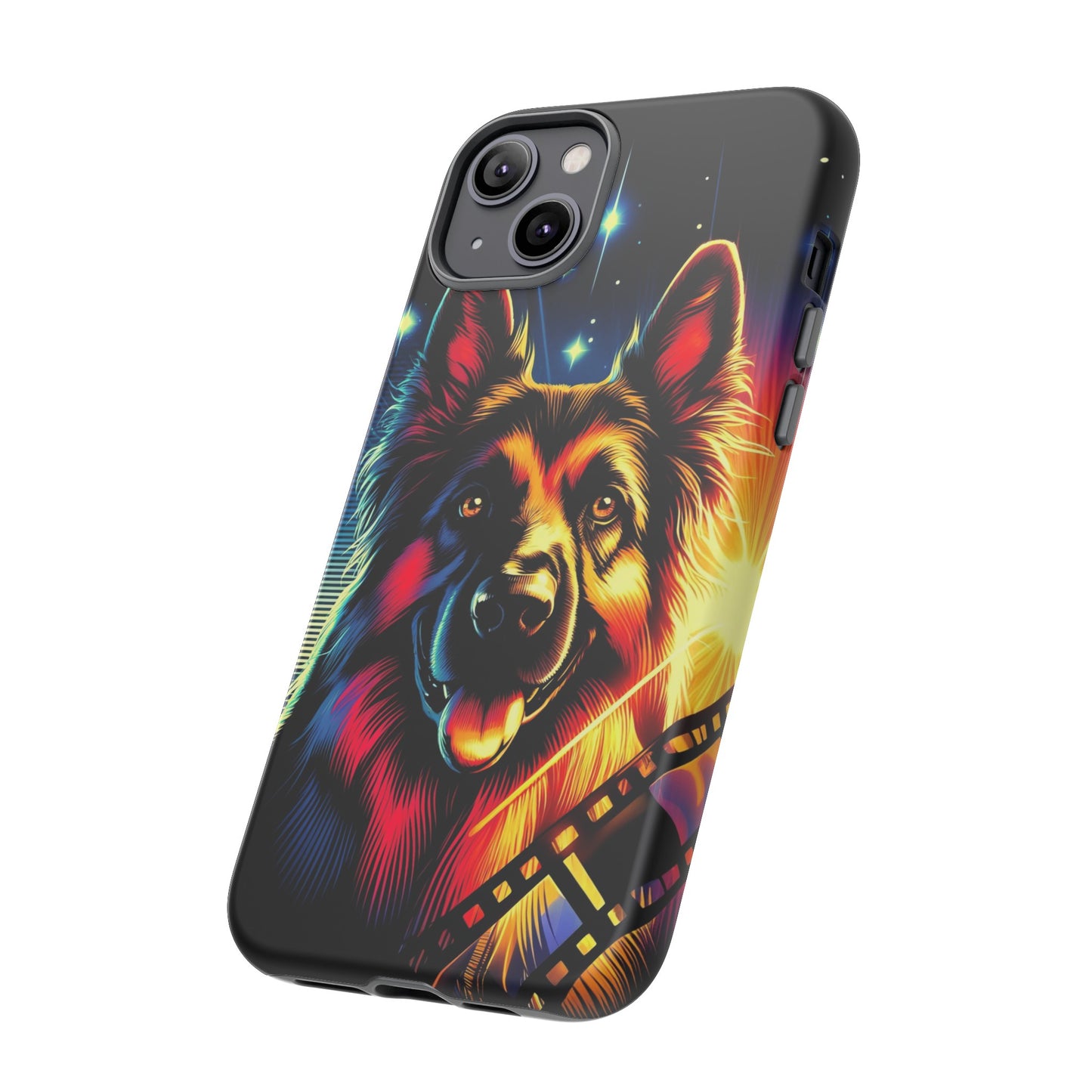 Comic book style German Shepherd Phone Case