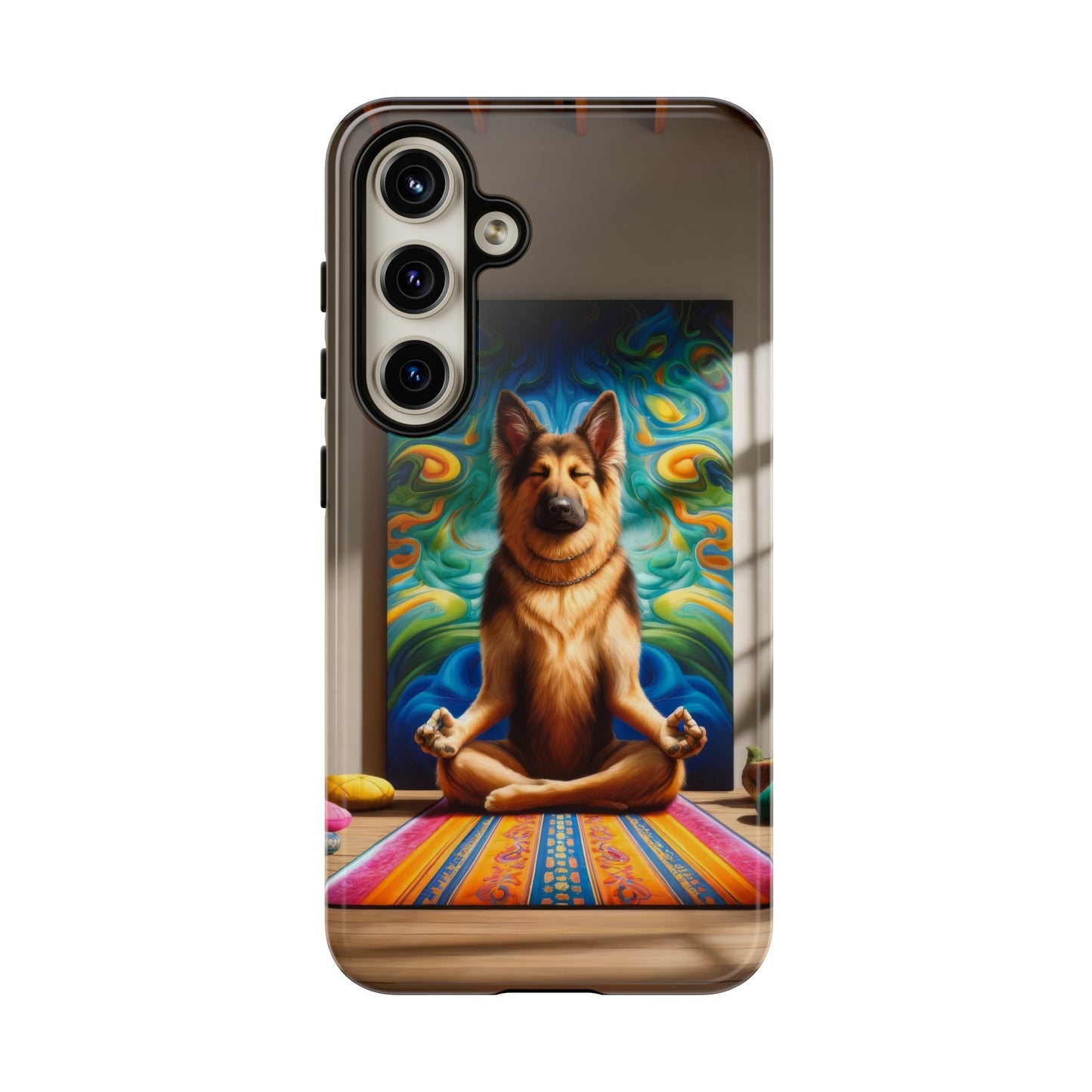 German Shepherd Meditating Phone Case