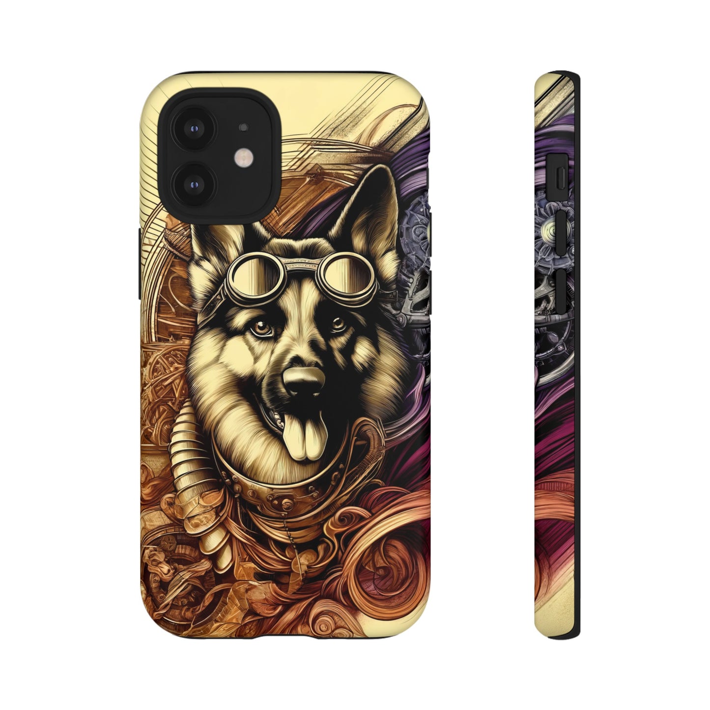 Steampunk German Shepherd Phone Case