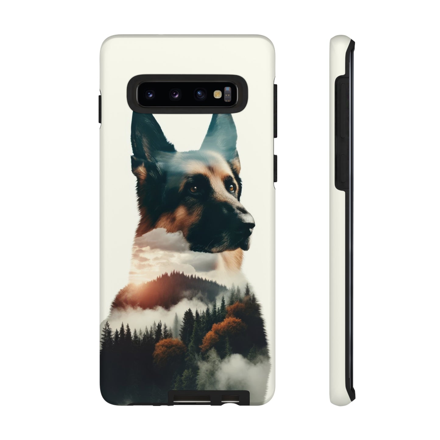 Romanticism and double exposure German Shepherd Phone Case