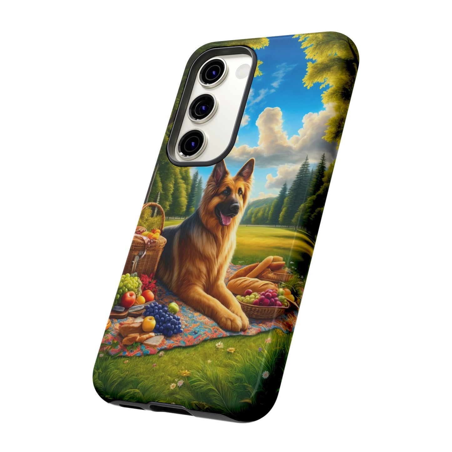 German Shepherd Giving a Speech Phone Case