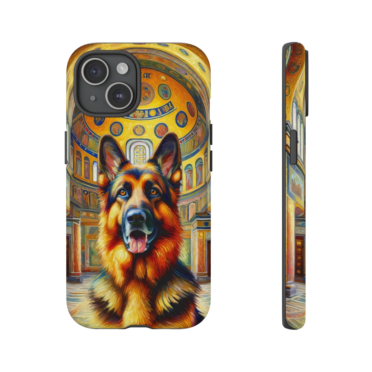 Neo-impressionist German Shepherd Phone Case