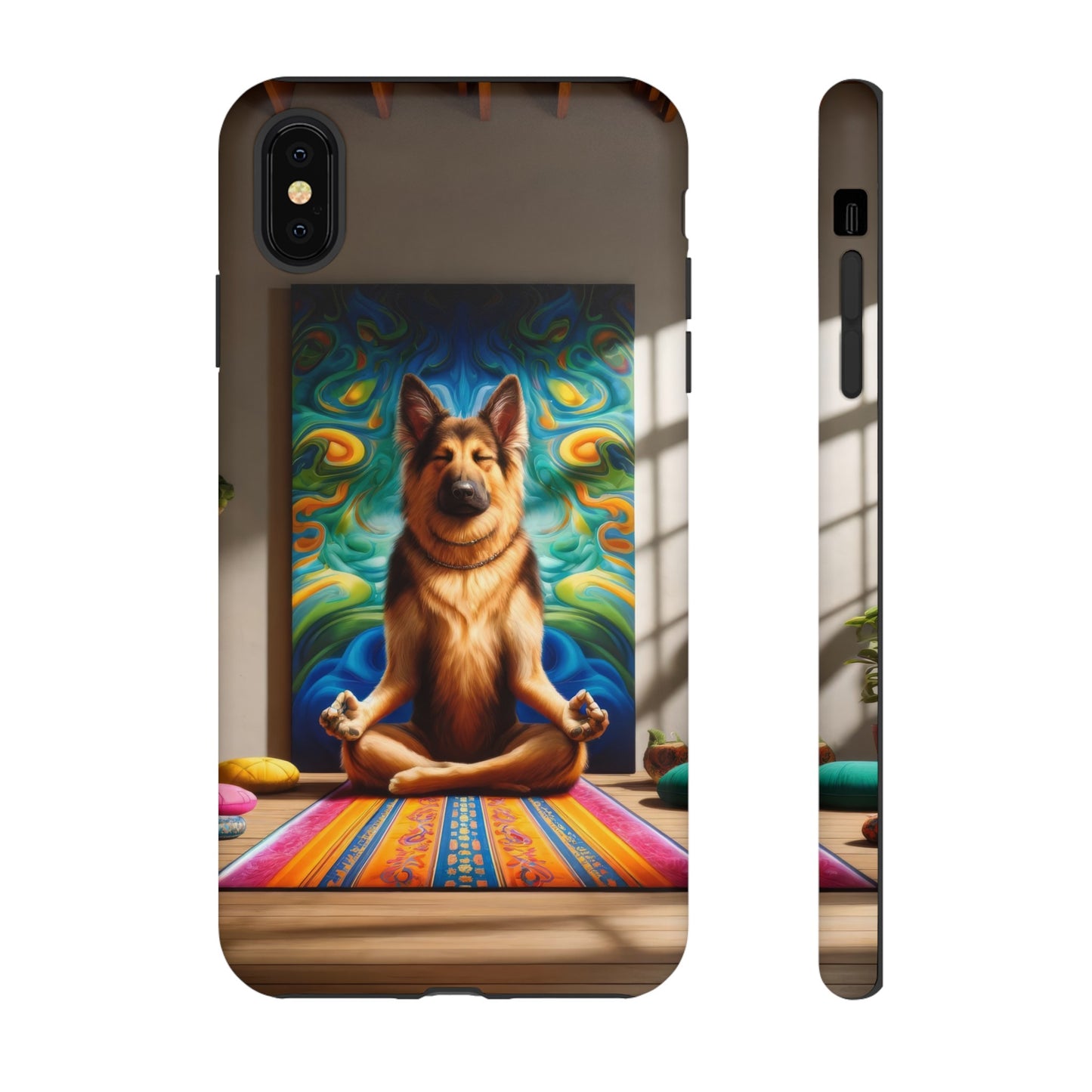 German Shepherd Meditating Phone Case