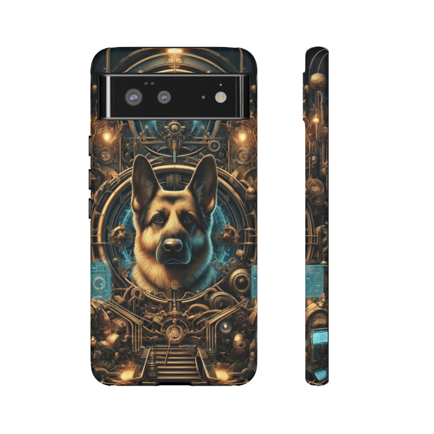 Steampunk Fantasy V2 German Shepherd Phone Case