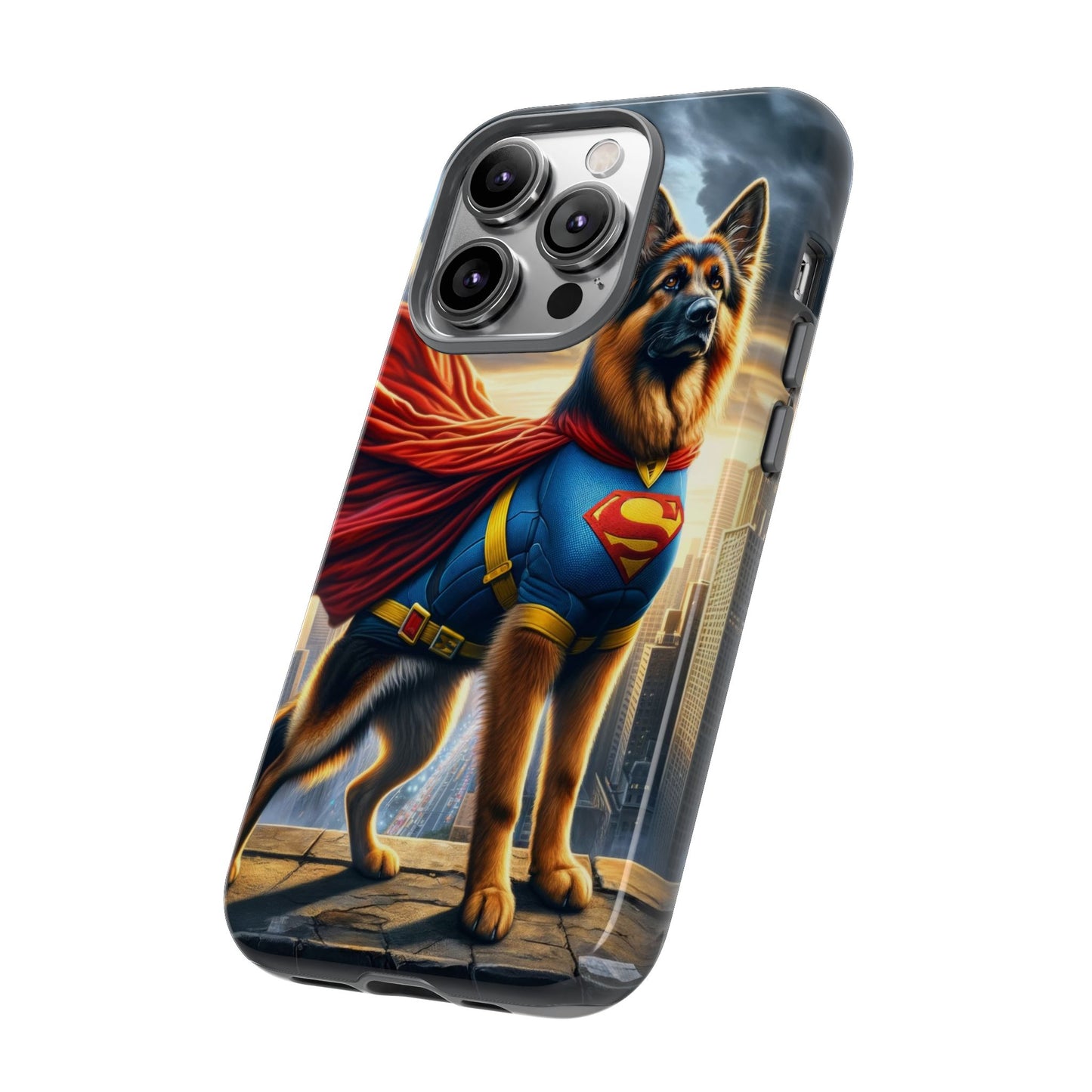 German Shepherd Superhero Phone Case