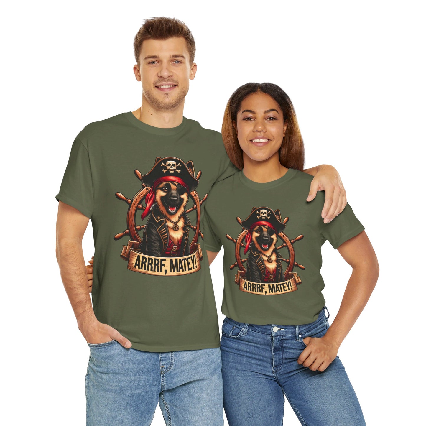 ARRRF, Matey T-Shirt (13 colors) (German Shepherd)