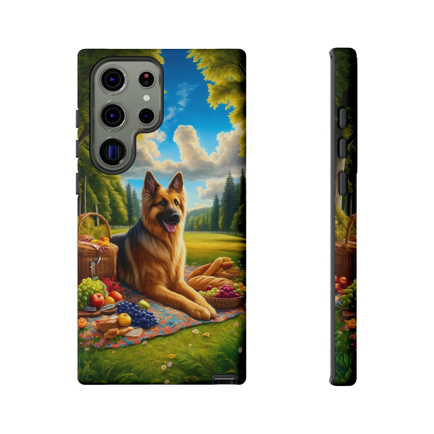 German Shepherd Giving a Speech Phone Case