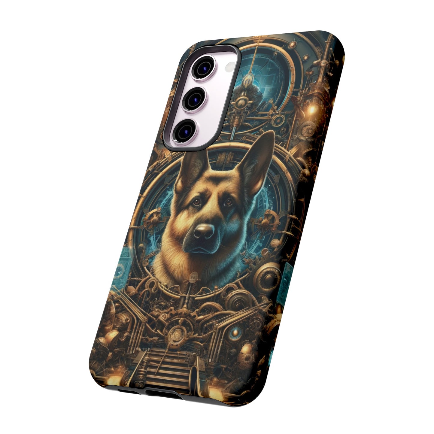 Steampunk Fantasy V2 German Shepherd Phone Case