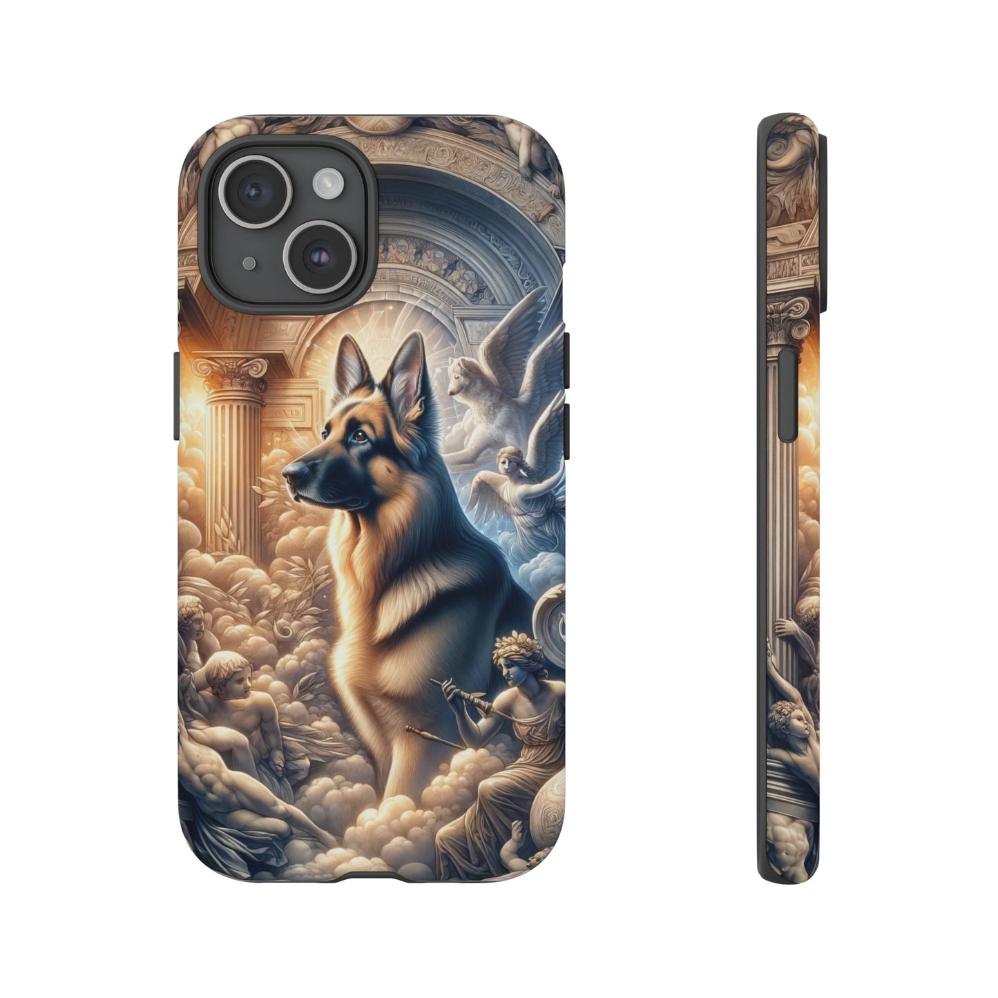 Neo-classicism and dreamy fantasy German Shepherd Phone Case