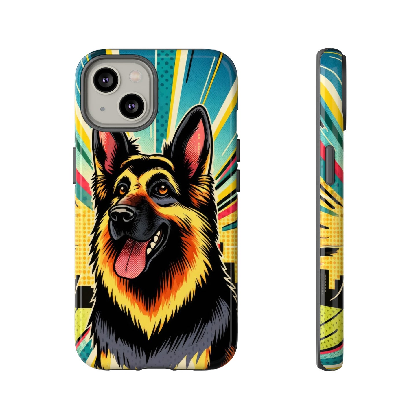 Comic style German Shepherd Phone Case