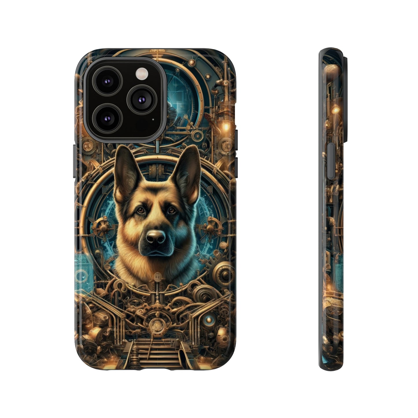 Steampunk Fantasy V2 German Shepherd Phone Case