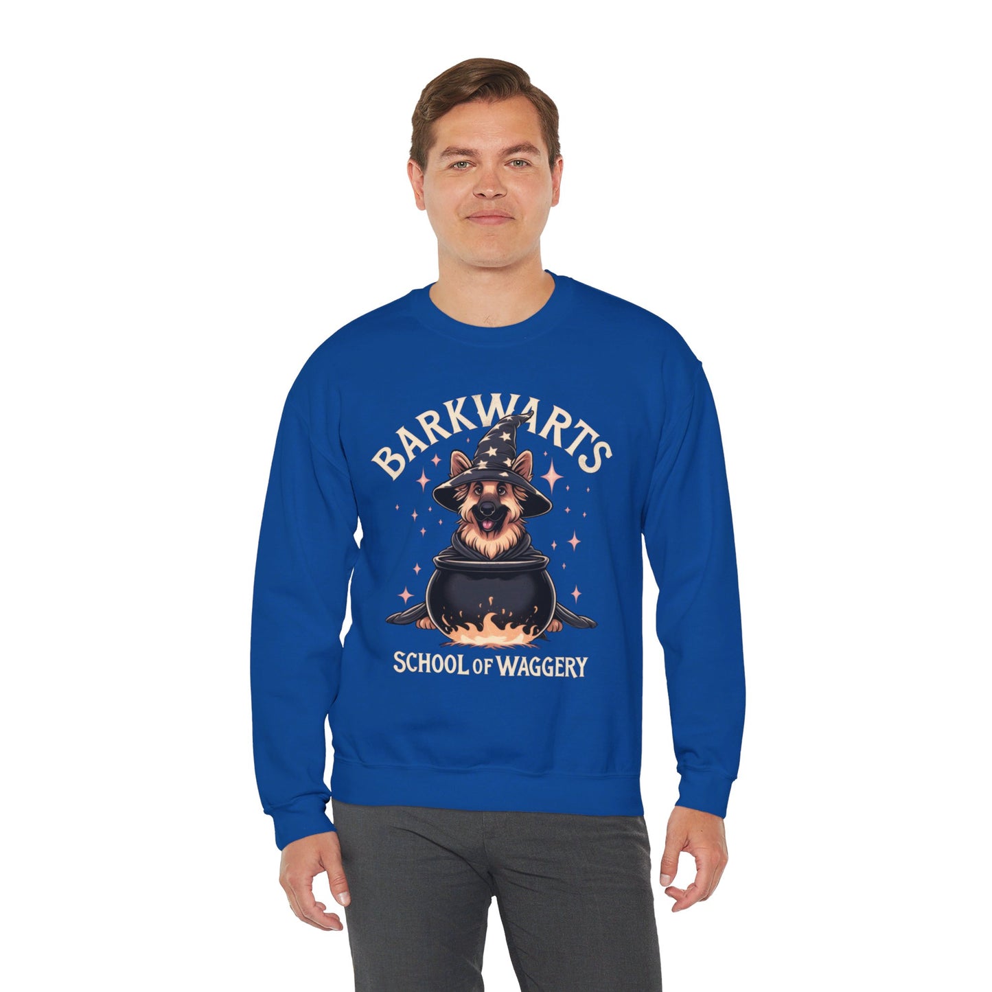 BarkWarts School of Waggery Sweatshirt (10 colors) (German Shepherd)