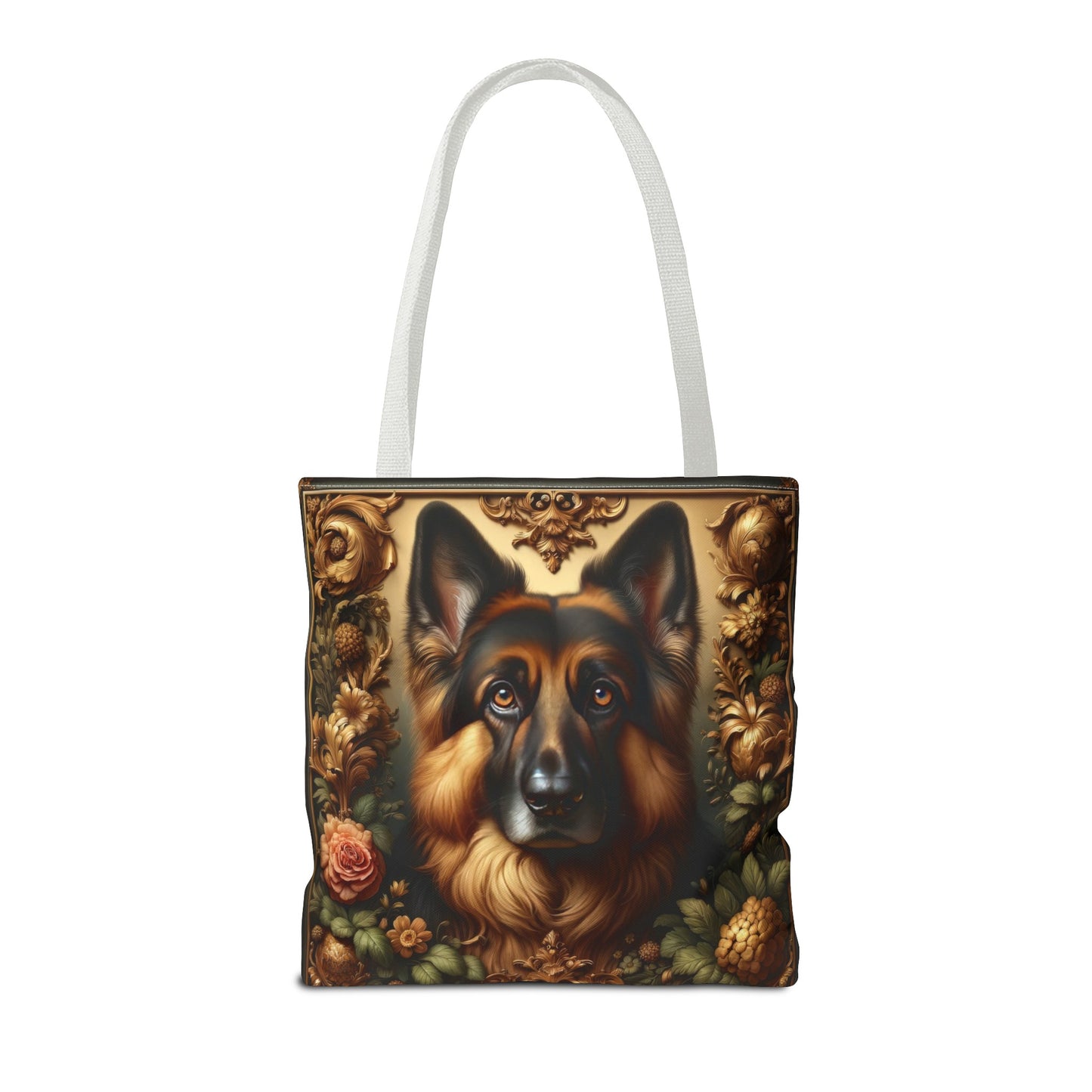 Baroque-inspired German Shepherd Tote Bag