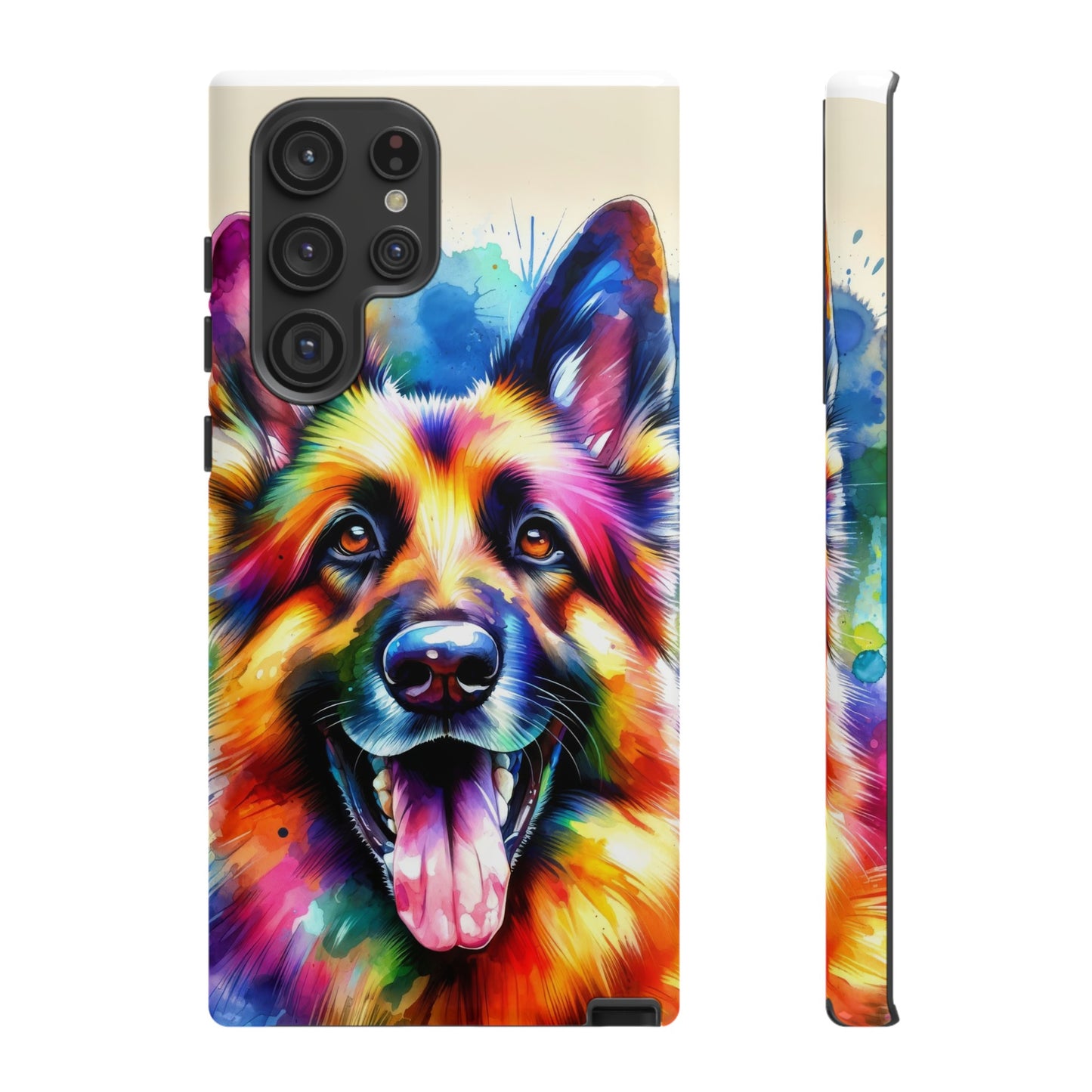 German Shepherd in Watercolor Tough Phone Case