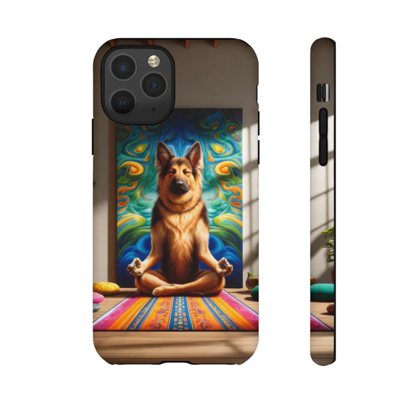 German Shepherd Meditating Phone Case