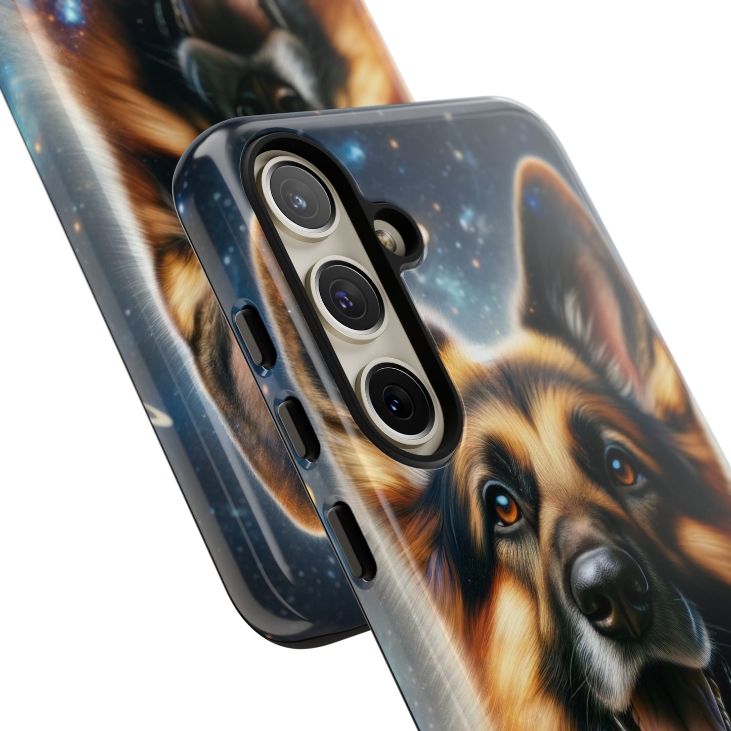 German Shepherd in Space Tough Phone Case