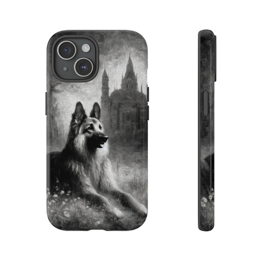 Neo-impressionism German Shepherd Phone Case