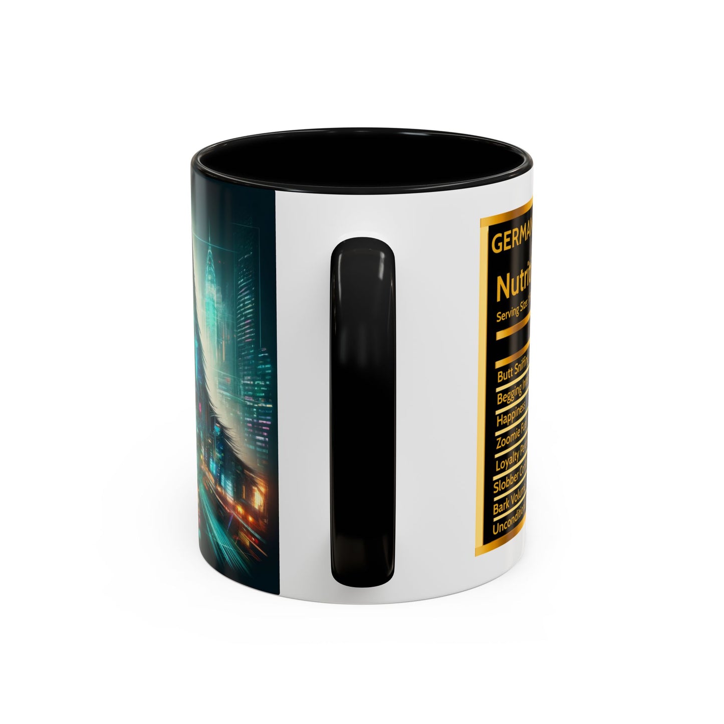 Cyberpunk German Shepherd Coffee Mug