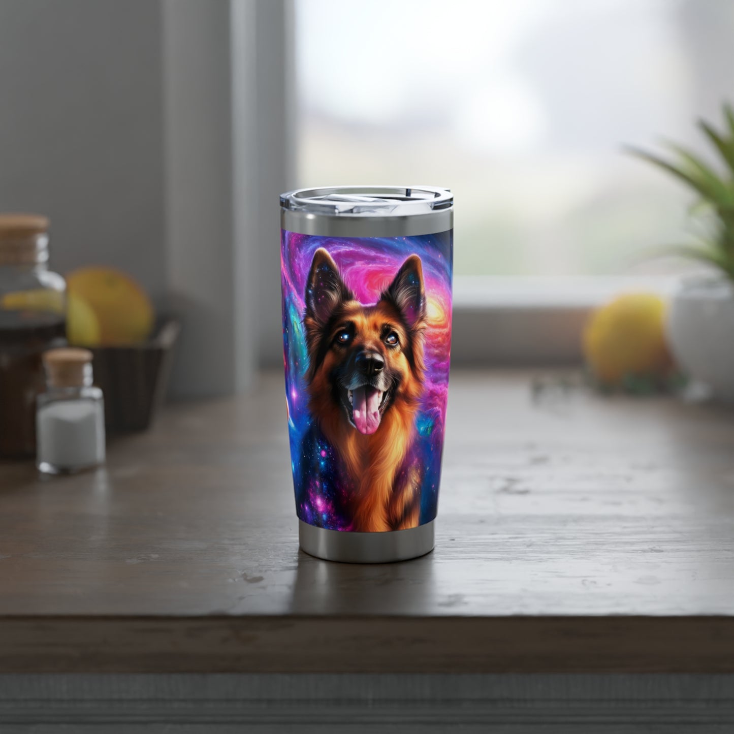 German Shepherd in Space 20oz Tumbler