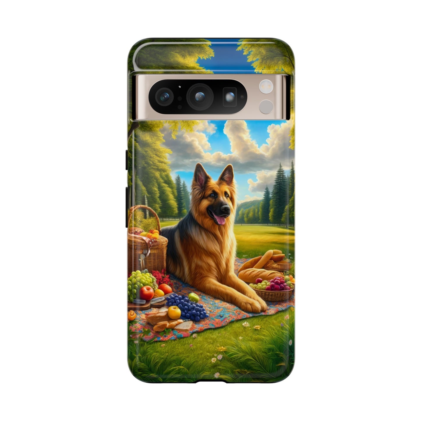 German Shepherd Giving a Speech Phone Case