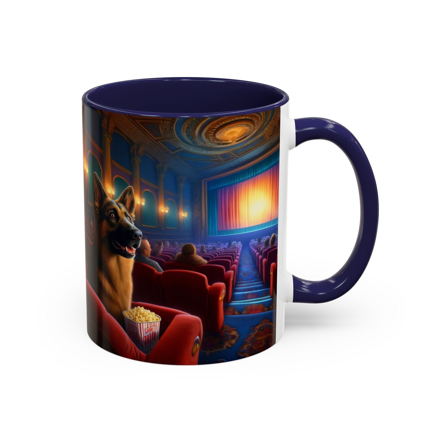 German Shepherd In a Theater  Coffee Mug