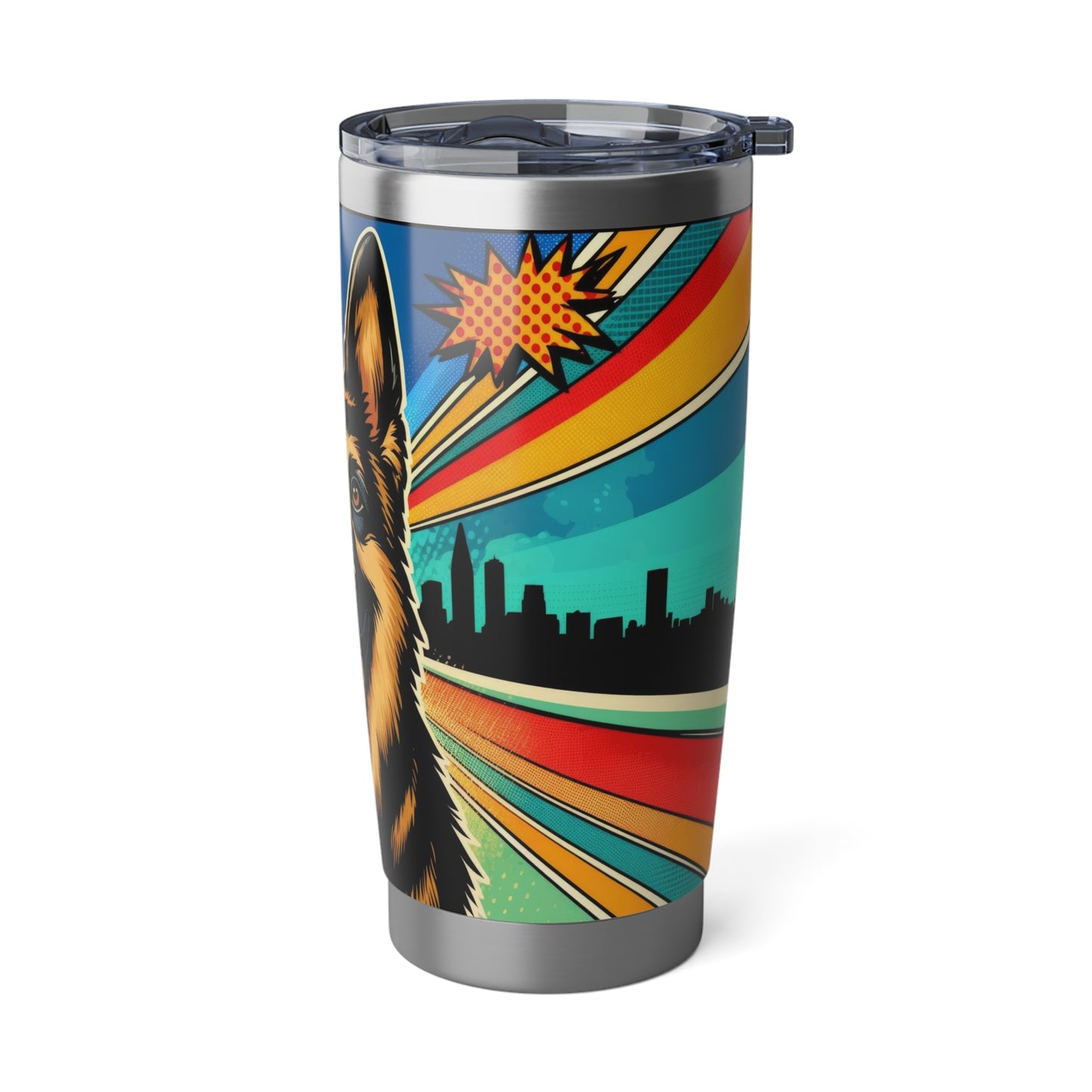 Comic style German Shepherd 20oz Tumbler