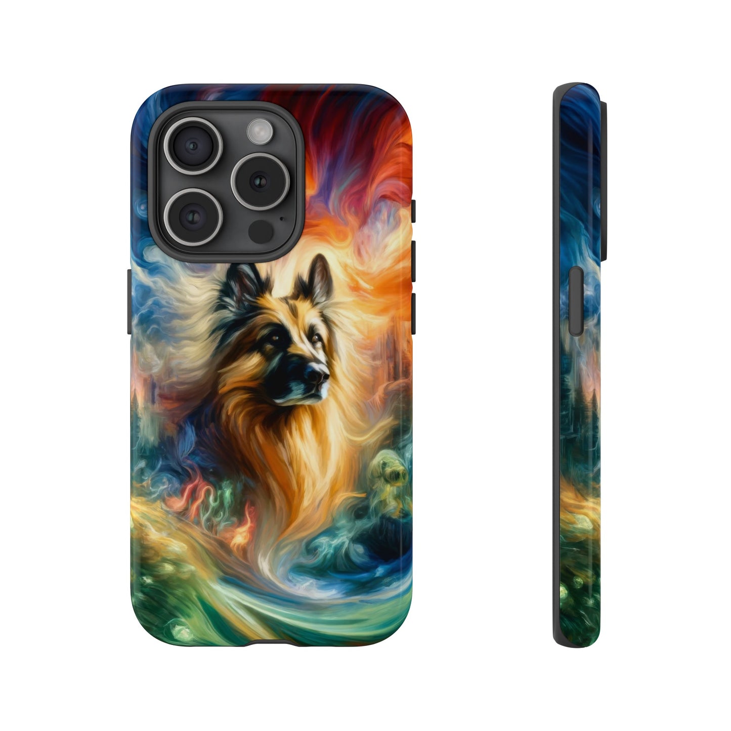 Expressionism and fantasy German Shepherd Phone Case