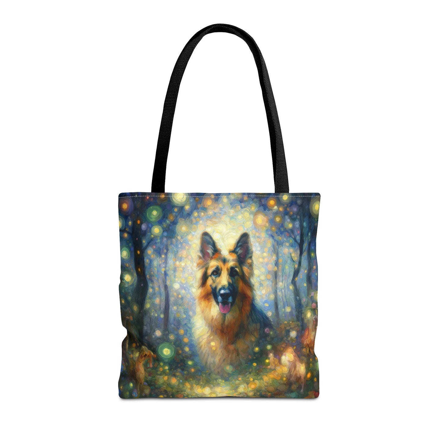 Neo-impressionism and fairy tale German Shepherd Tote Bag