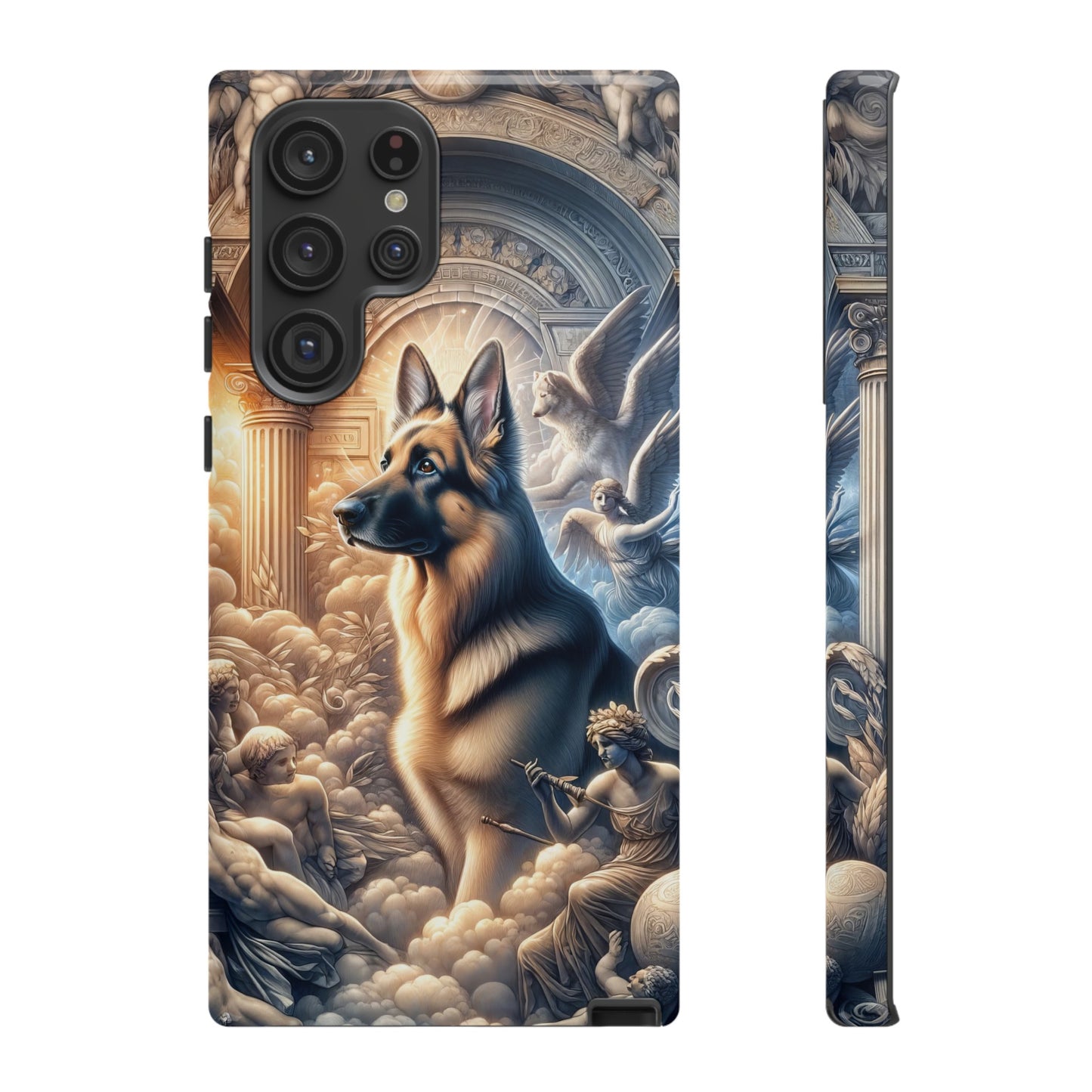 Neo-classicism and dreamy fantasy German Shepherd Phone Case