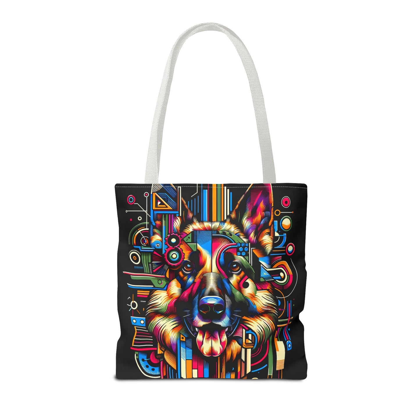 Constructivism and Dadaism German Shepherd Tote Bag