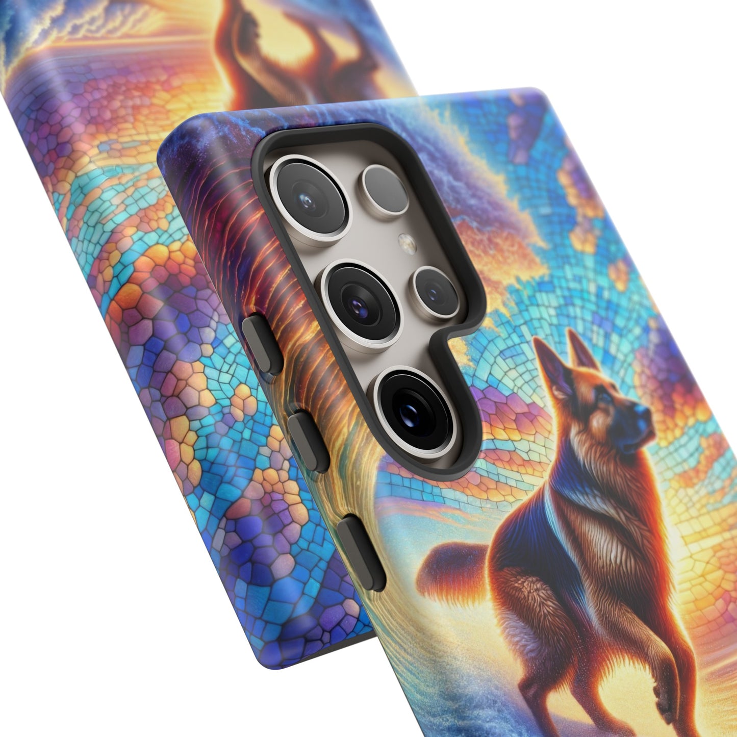 German Shepherd Surfing Phone Case