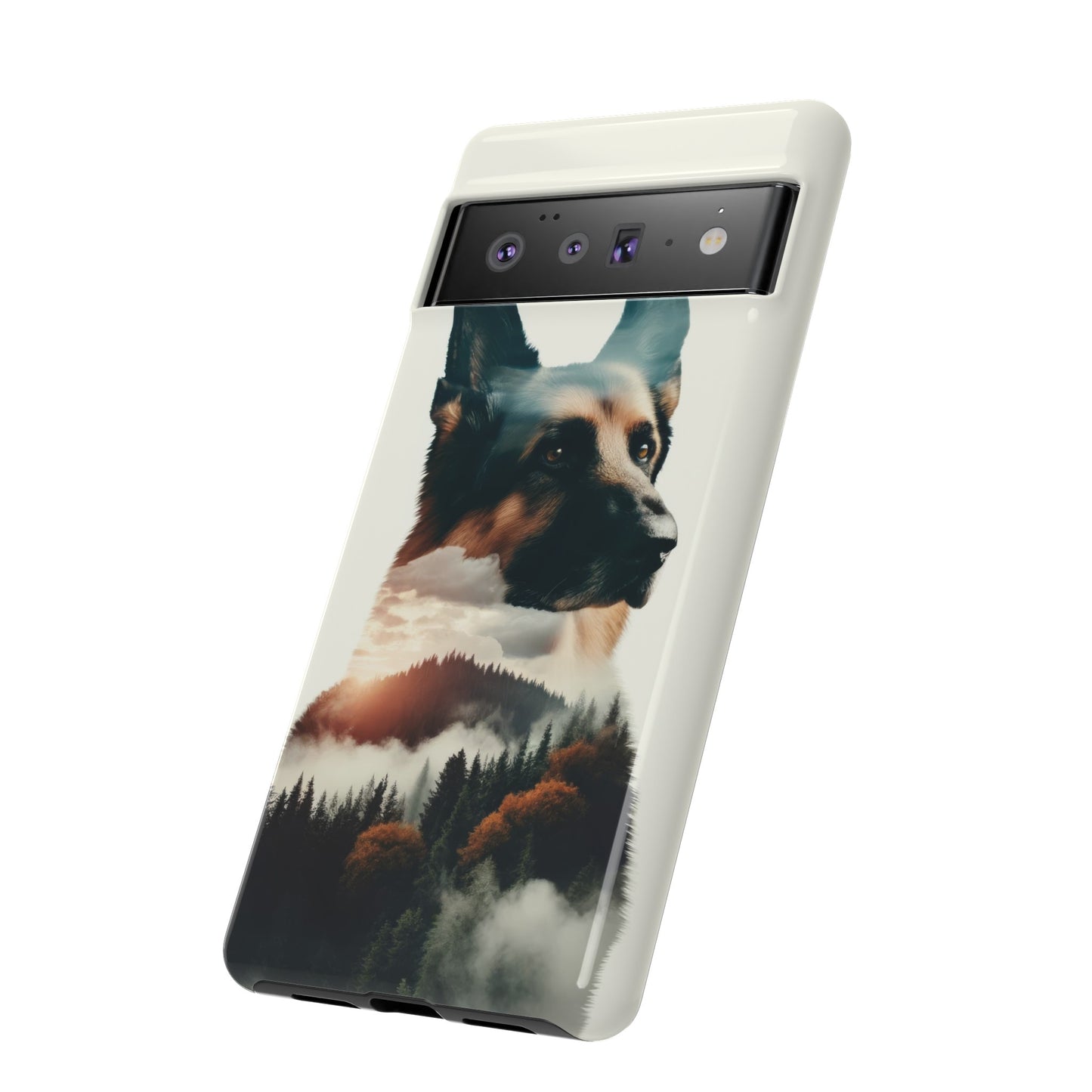 Romanticism and double exposure German Shepherd Phone Case