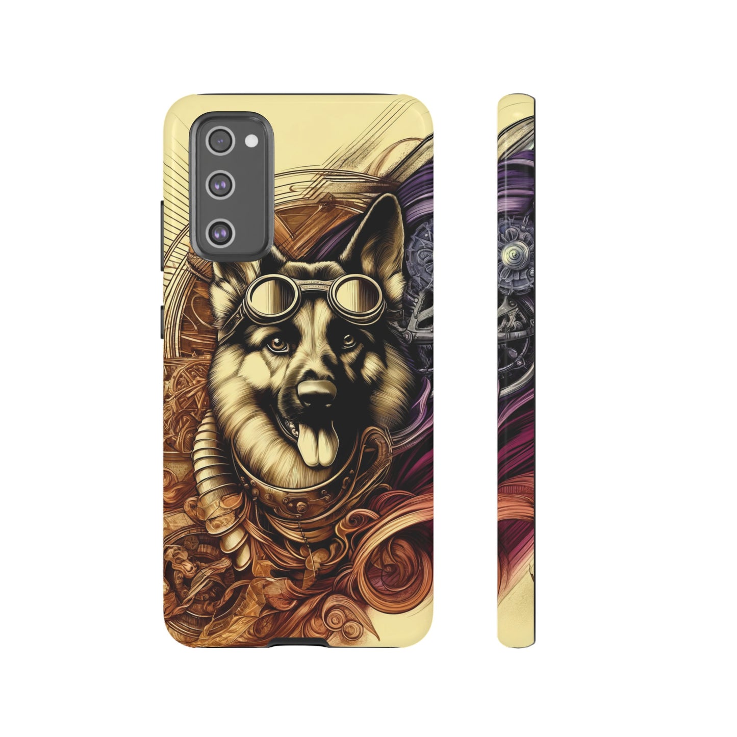 Steampunk German Shepherd Phone Case