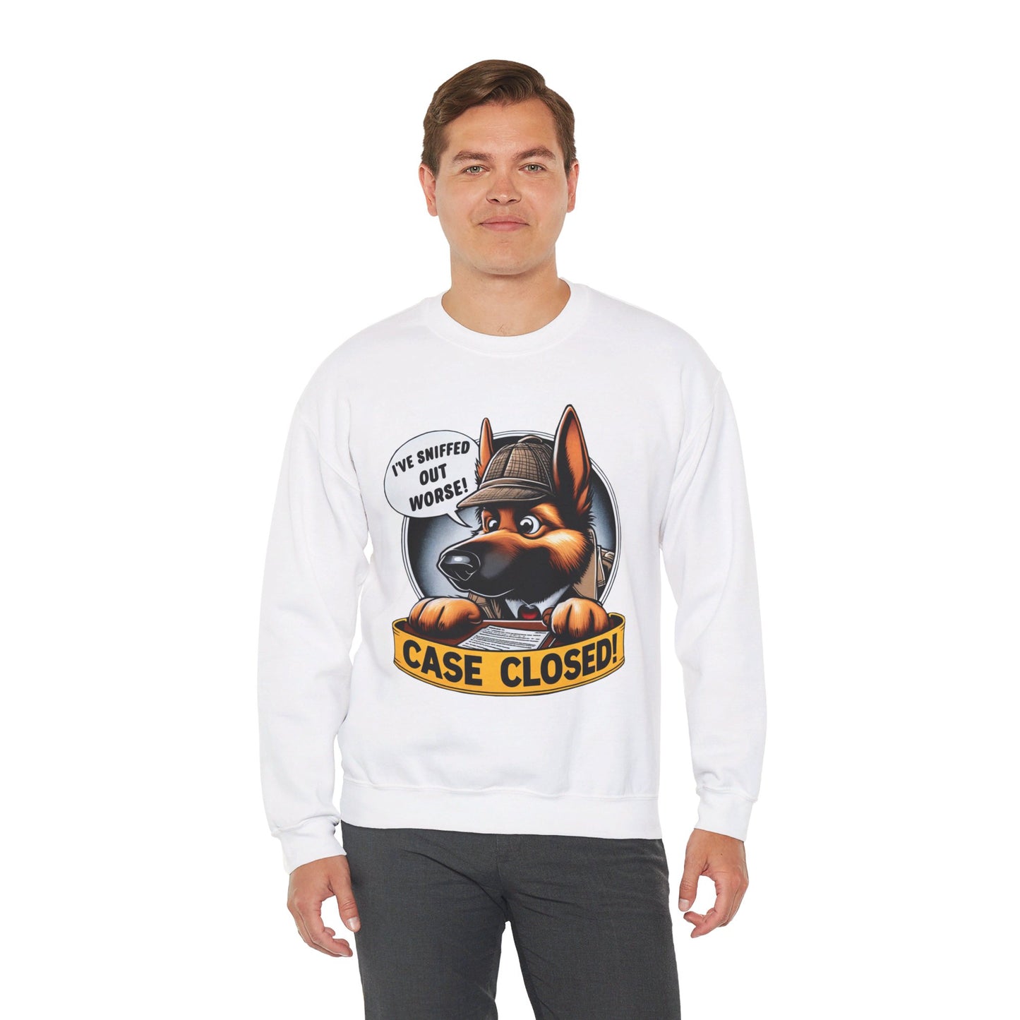 Case Closed Sweatshirt (10 colors) (German Shepherd)