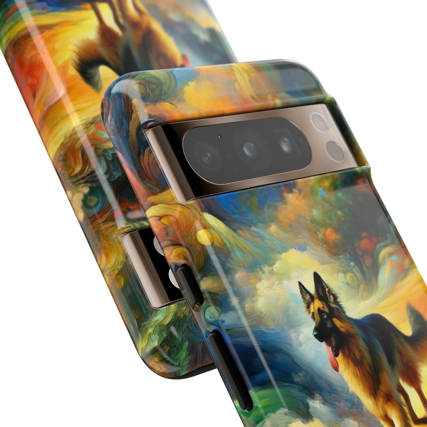 Fantasy and fauvism German Shepherd Phone Case