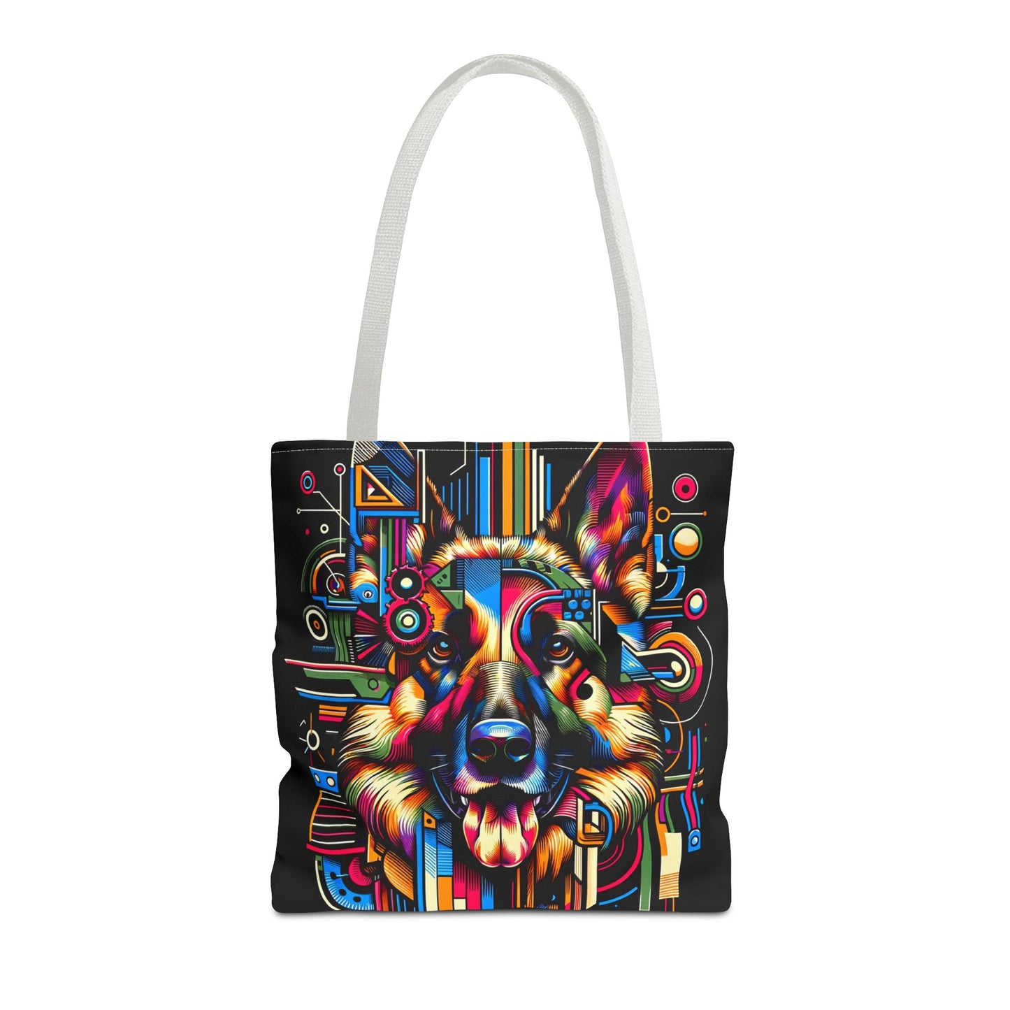 Constructivism and Dadaism German Shepherd Tote Bag