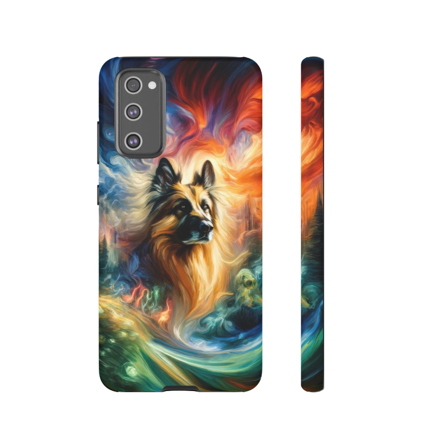 Expressionism and fantasy German Shepherd Phone Case