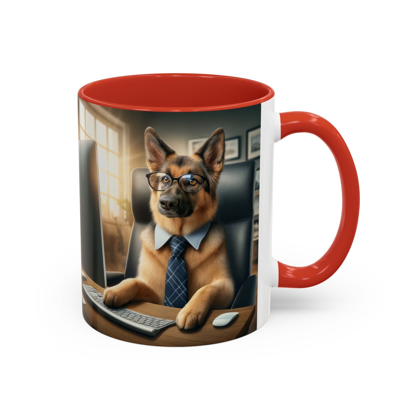 German Shepherd Working Accent Coffee Mug, 11oz