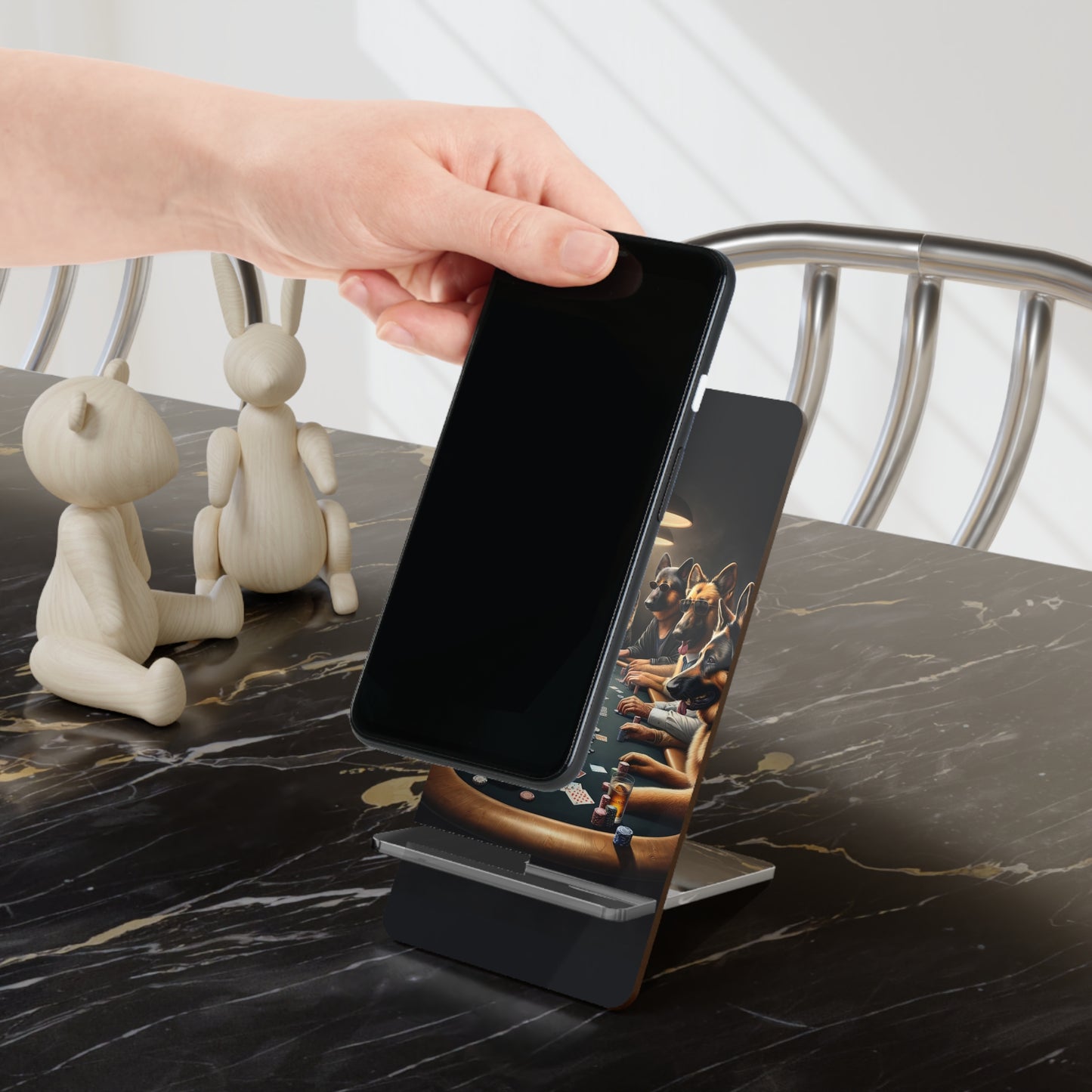 German Shepherds Playing Poker Smartphone Stand