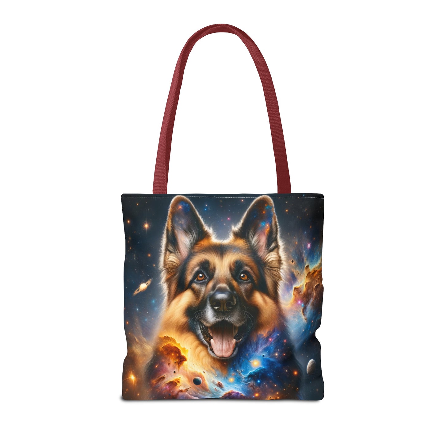 German Shepherd in Space Tote Bag