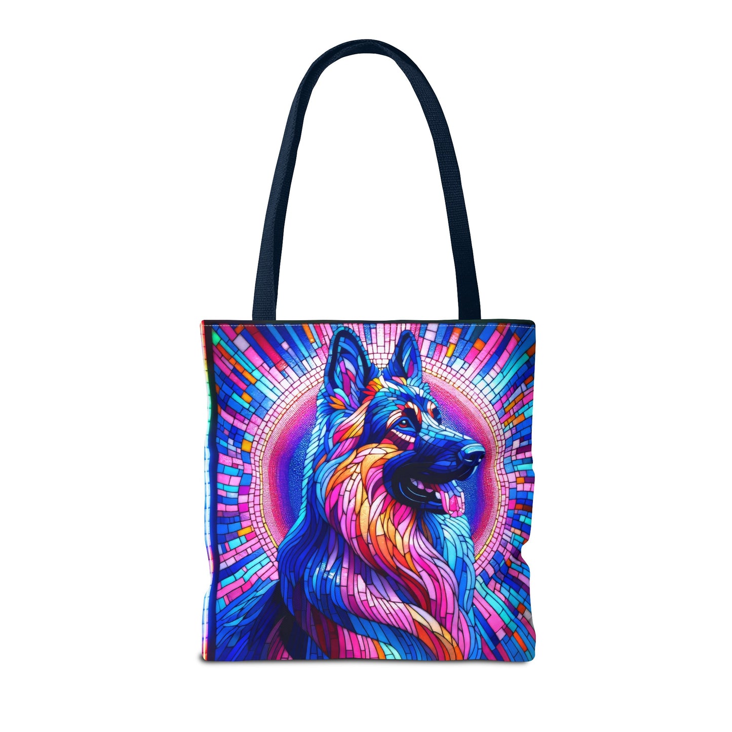 Mosaic German Shepherd Tote Bag