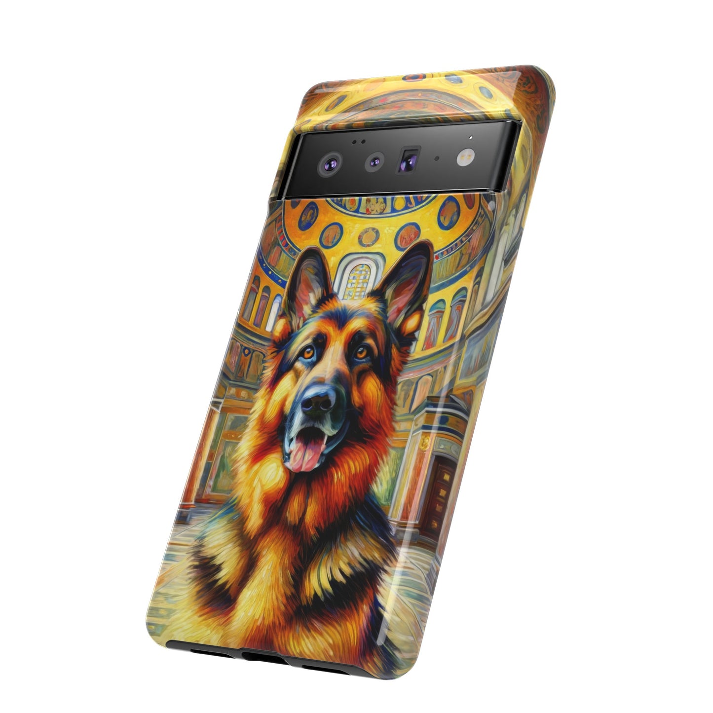 Neo-impressionist German Shepherd Phone Case