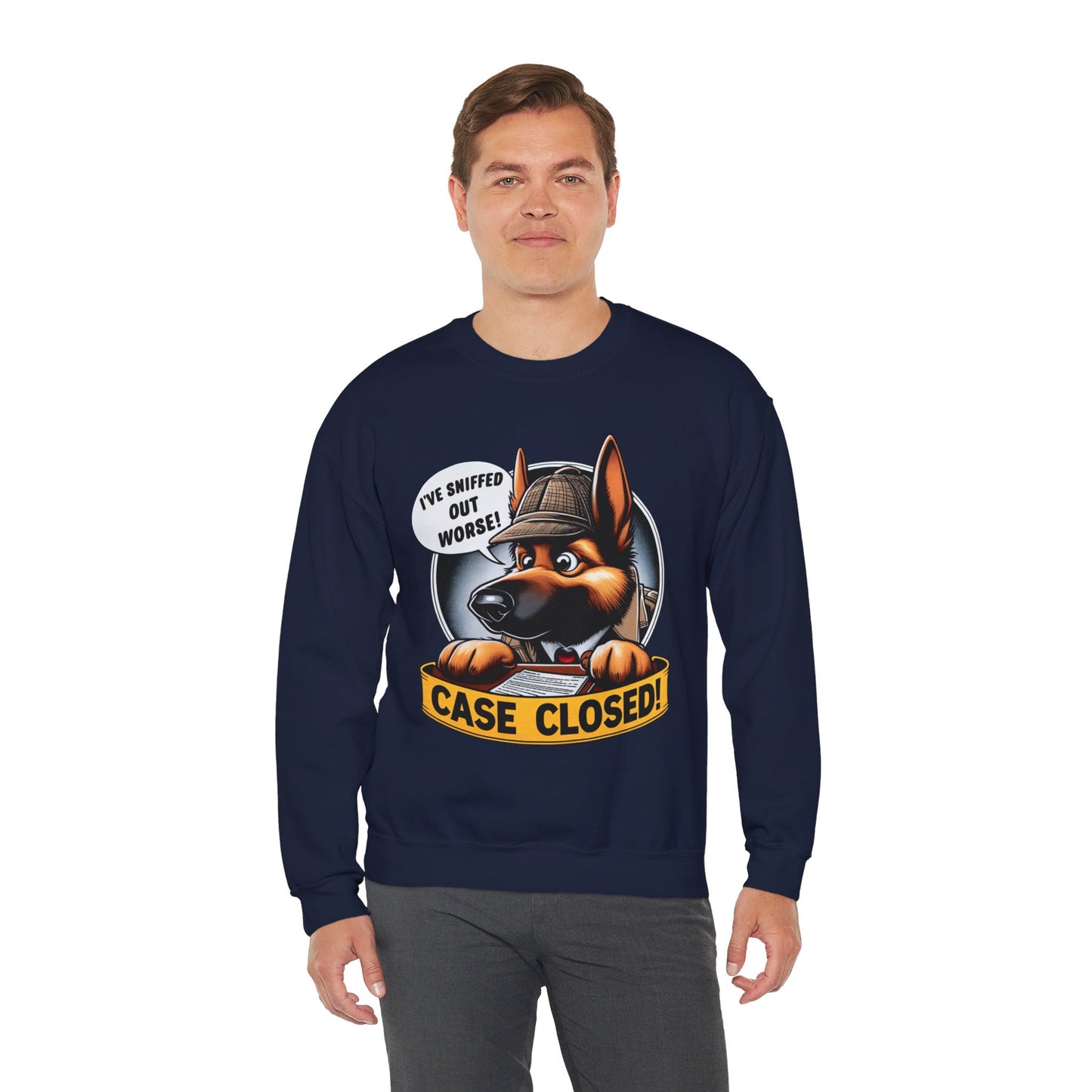 Case Closed Sweatshirt (10 colors) (German Shepherd)