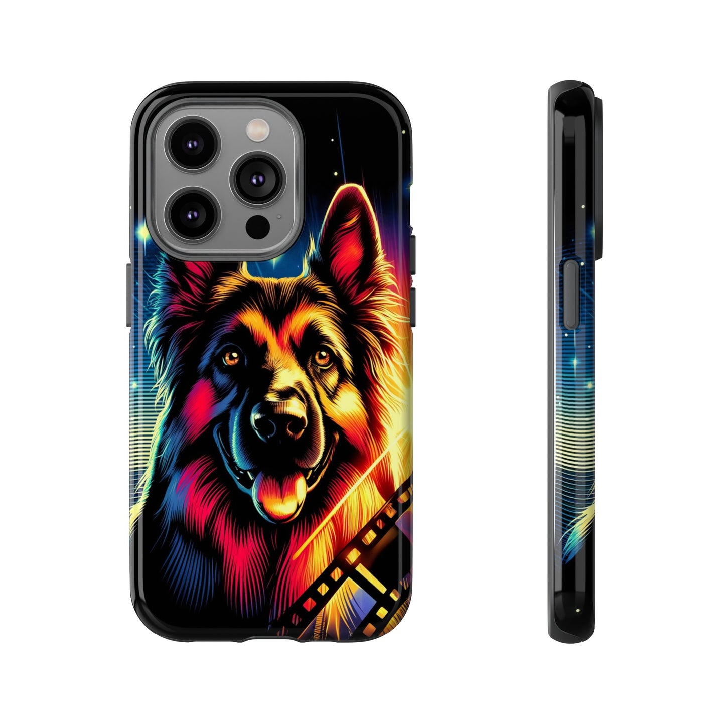 Comic book style German Shepherd Phone Case