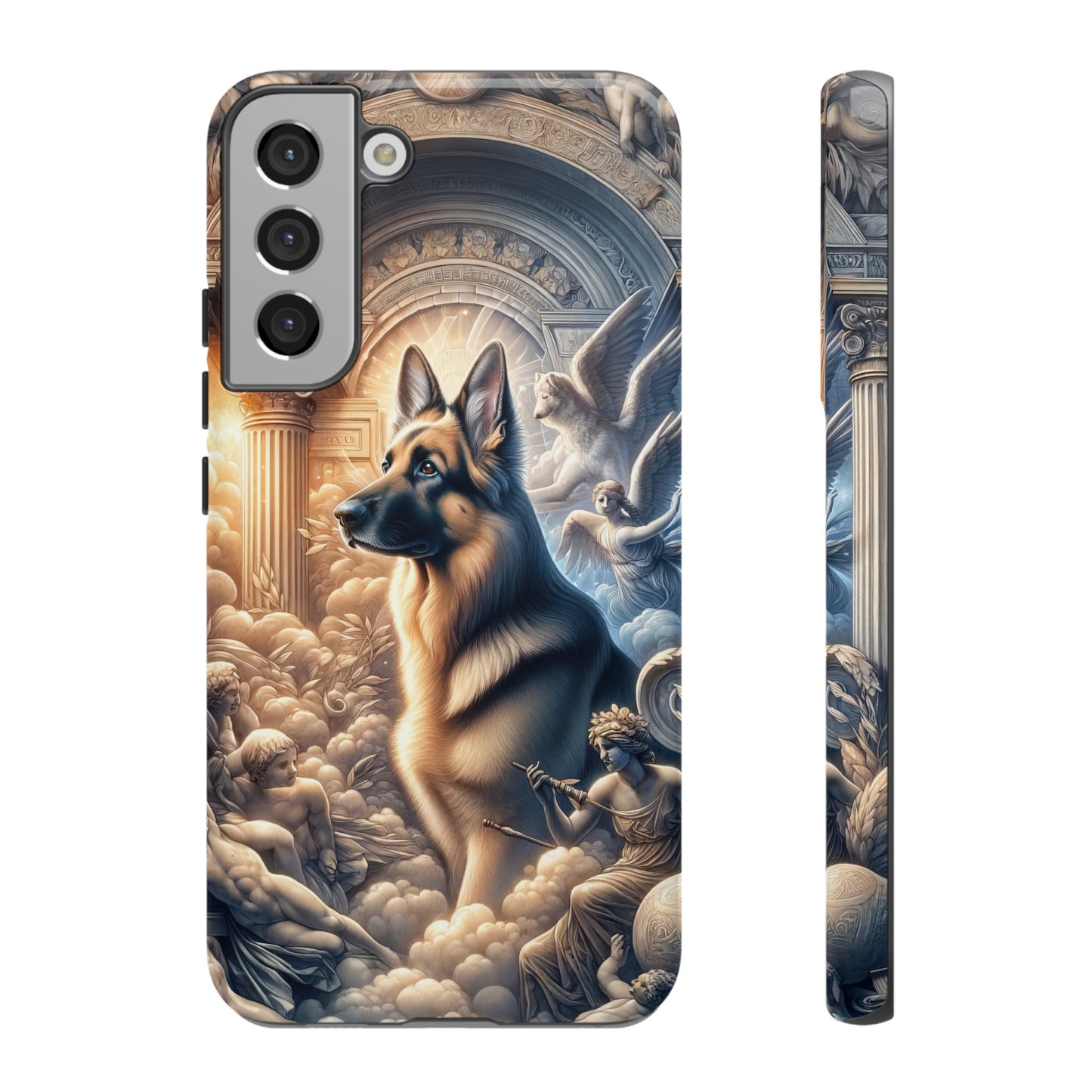 Neo-classicism and dreamy fantasy German Shepherd Phone Case